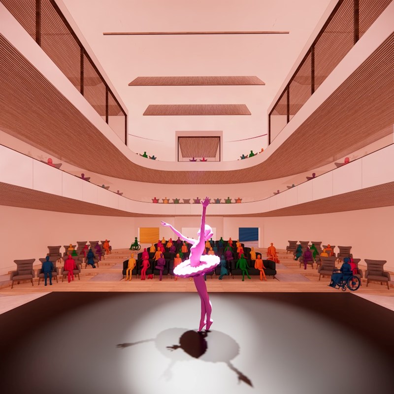 Towards an Antiableist architecture  - visualisation of the auditorium