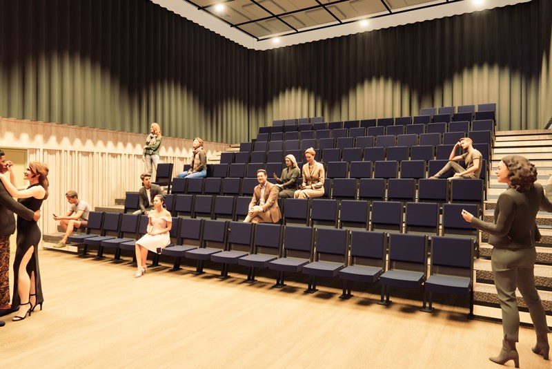 Performance space in Fareham Theatre