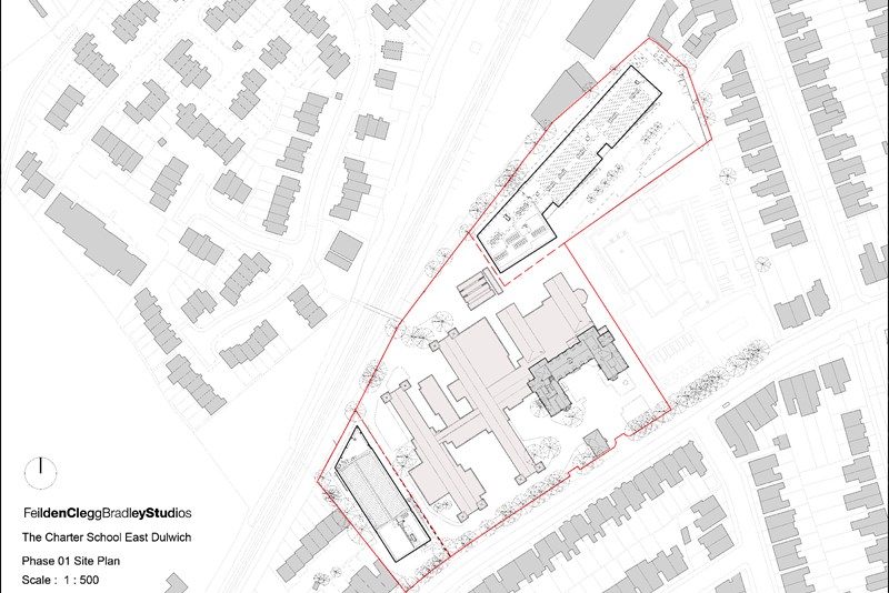 Site Plan- Phase 01 - Charter School east dulwich