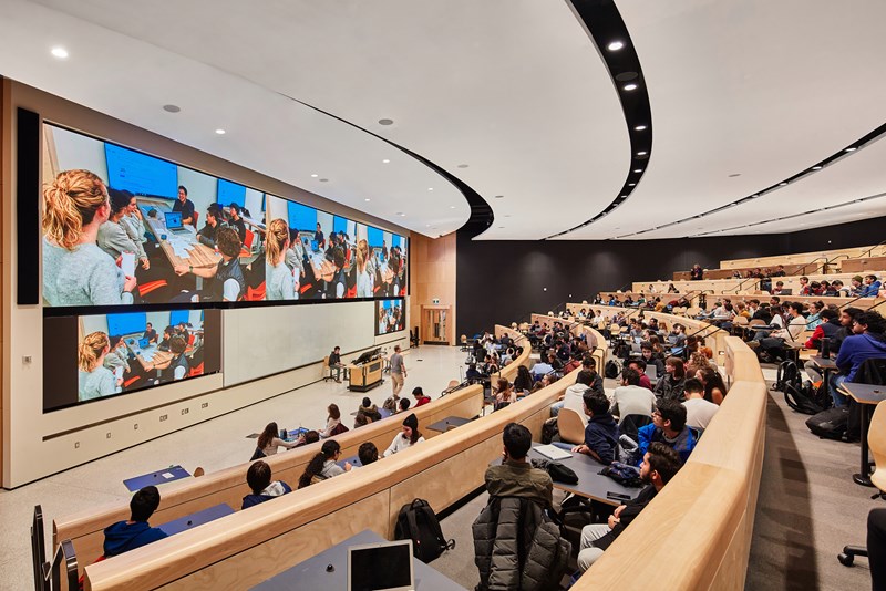 University of Toronto lecture space with students