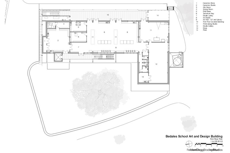 Bedales School Art and Design Building First Floor Plan