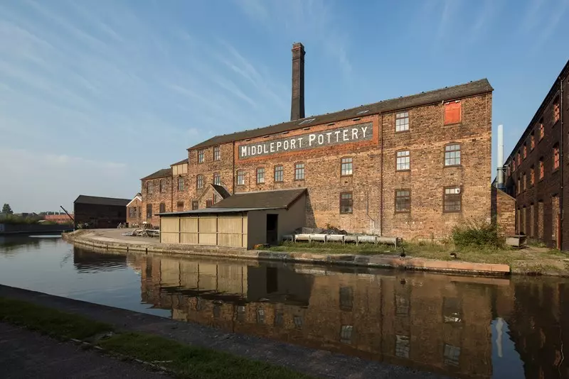 Middleport pottery view across water