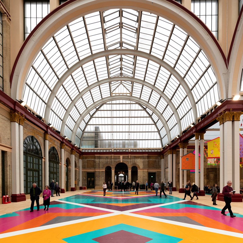 Alexandra Palace East Court, after rennovation and creative reuse project by FCBStudios