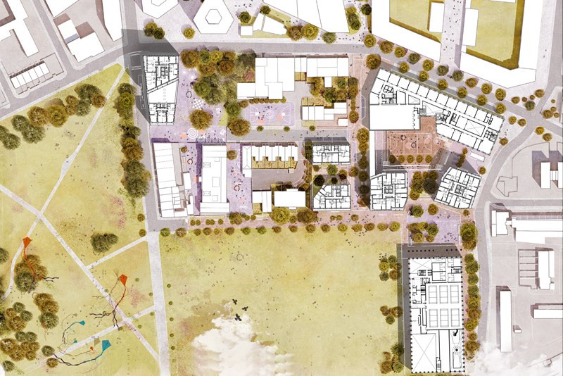 Illustrated Masterplan - Typical plan