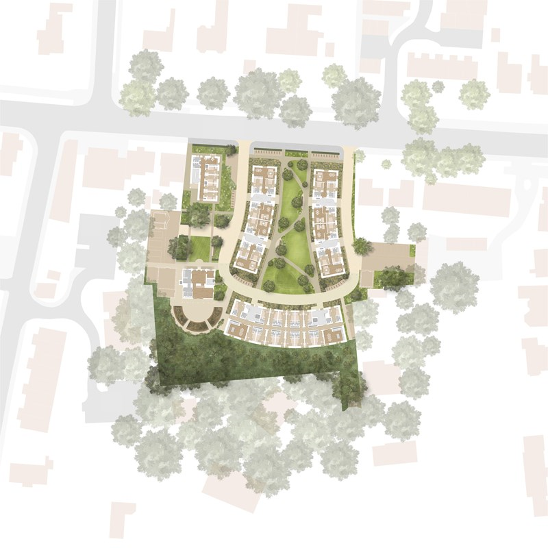 Stephen Taylor Court Kings College Cambridge - site plan