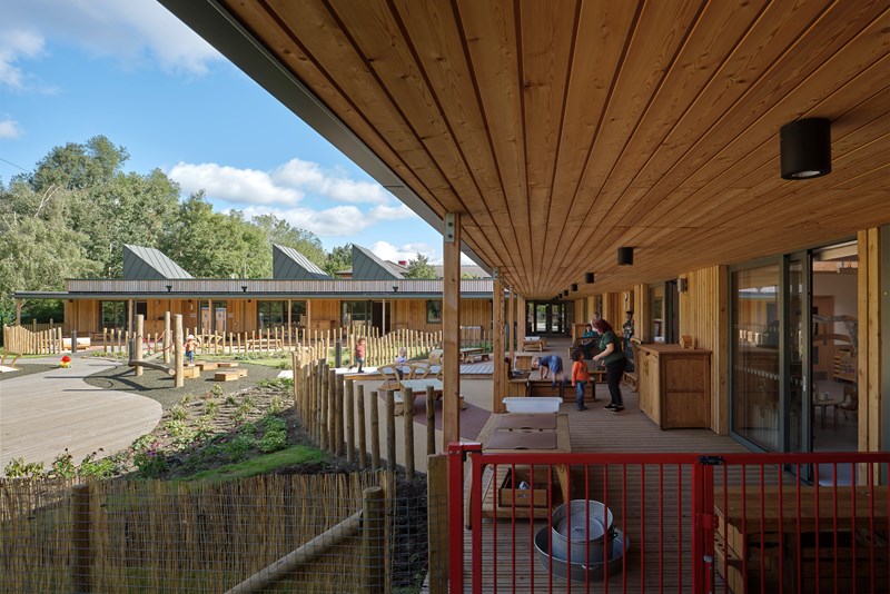  Staffordshire University Woodland Nursery, designed by FCBStudios 
