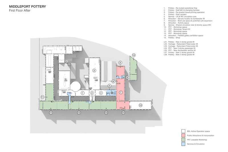 Middleport pottery first floor plan alter
