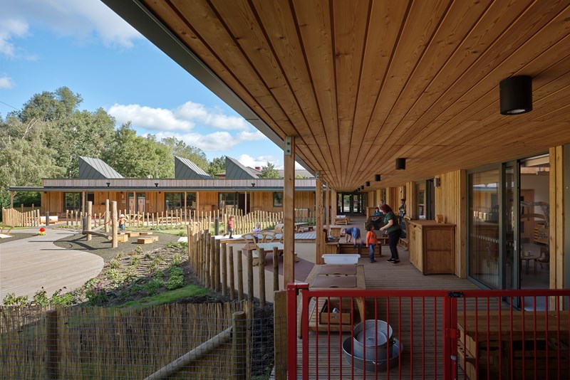 Staffordshire University Nursery outside view