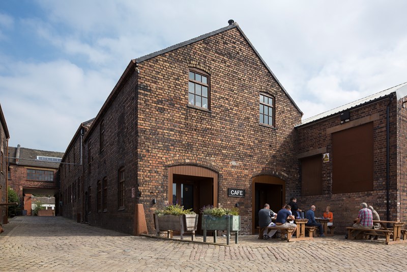 Middleport external cafe view with people