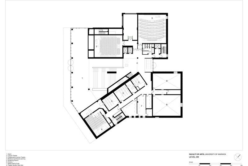 Level 0M Plan - annotated University of Warwick Faculty of Arts