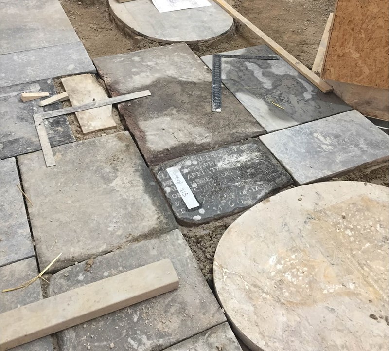 Bath Abbey relaid stones