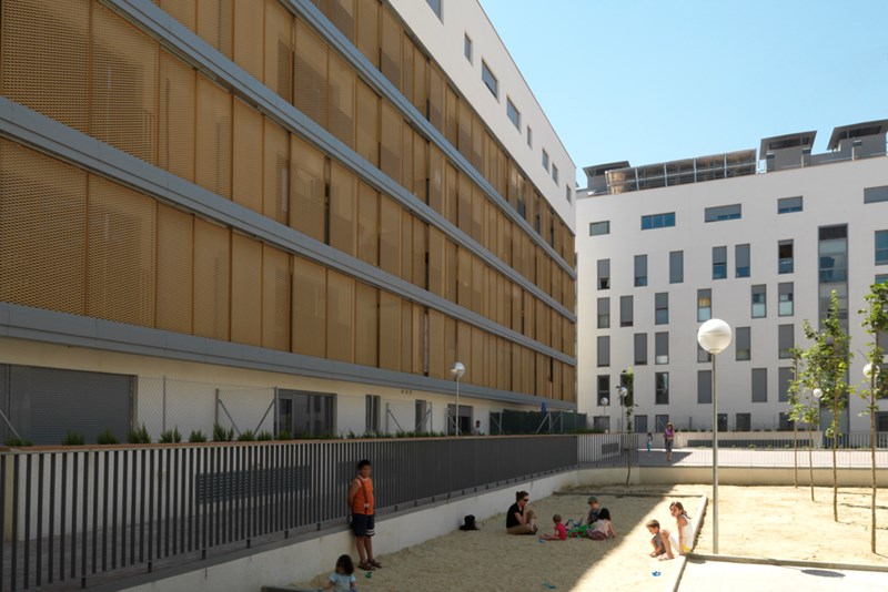 social housing development in the Madrid