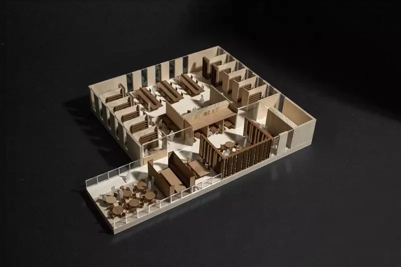 Model of proposed academic workspaces used at consultation