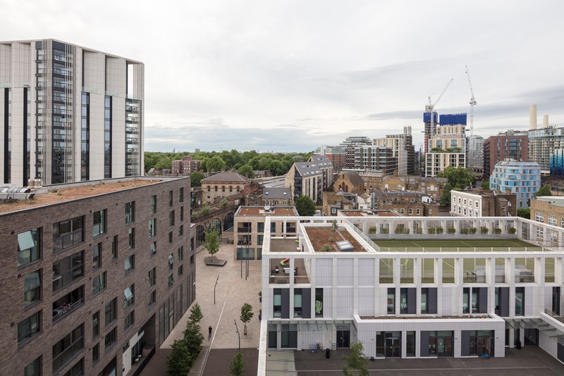 Aerial view of Battersea Exchange scheme