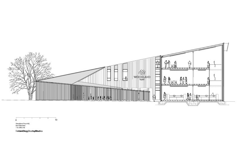 woodland trust headquarters architectural drawing