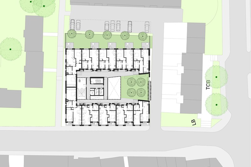 Brooke Mead Extra Care housing First Floor Plan