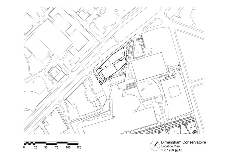 Royal Birmingham Conservatoire site plan