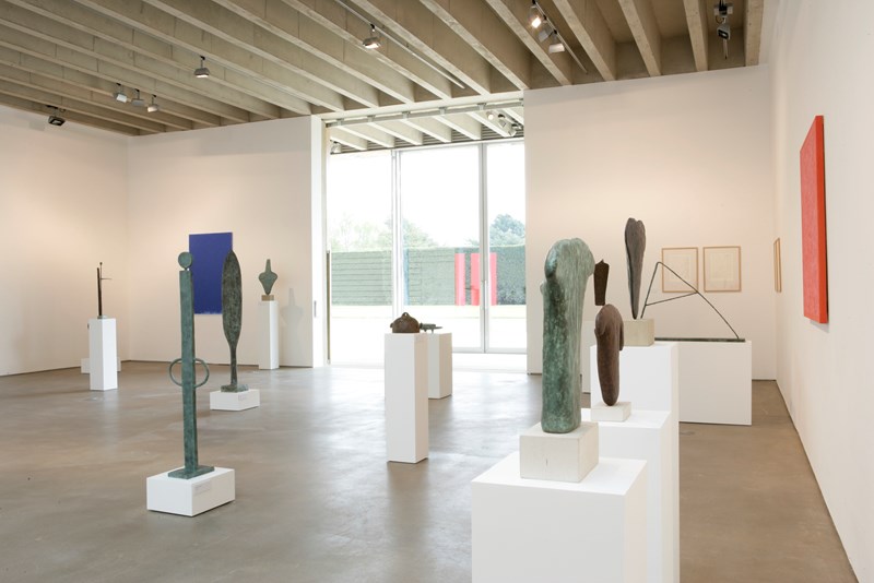 YSP underground gallery space with sculptures