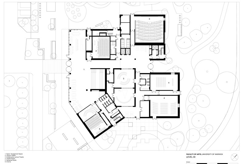 Level 00 Plan - annotated -  University of Warwick Faculty of Arts