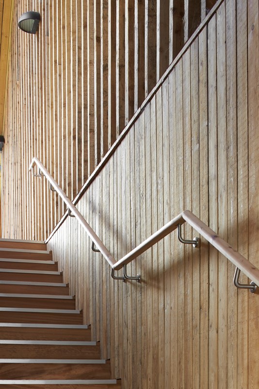 Beadles School Art and Design Building Handrail detail